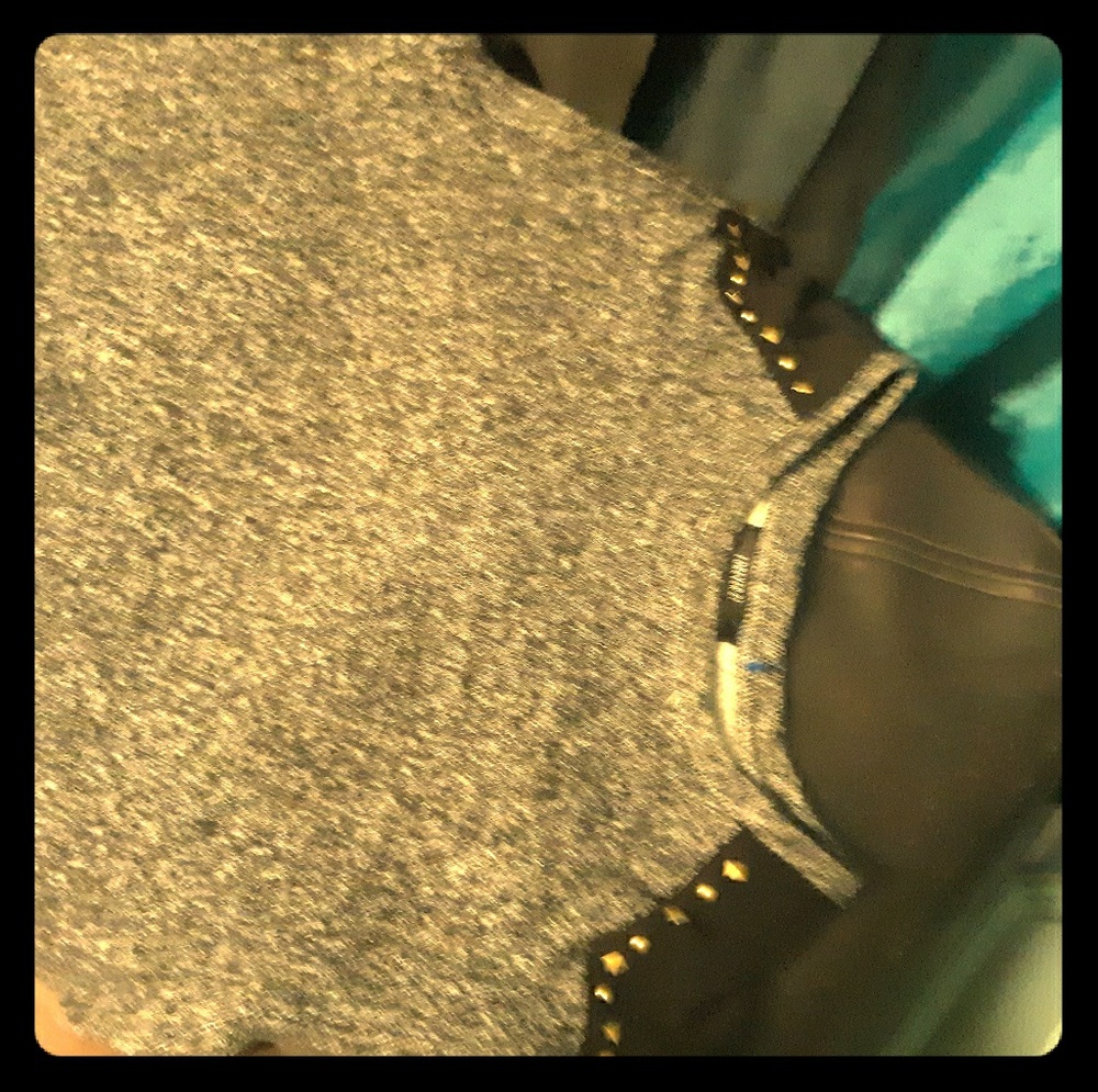 Black studded tank top